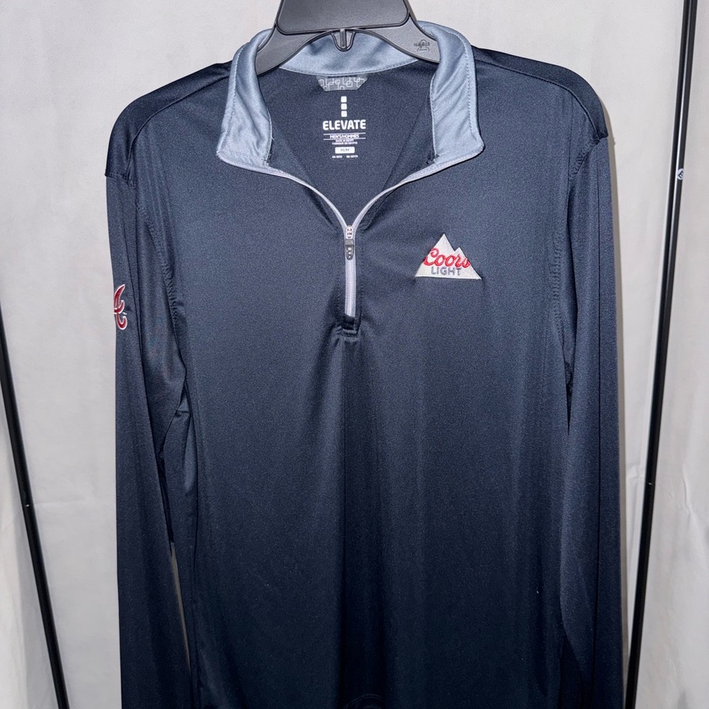 Elevate Men's Navy Quarter-Zip Jacket